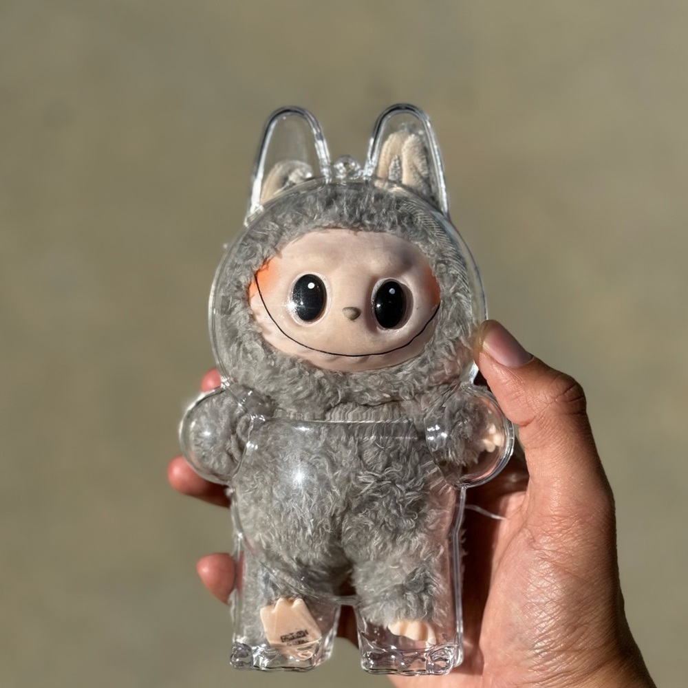 Labubu case / Pop Mart 9cm Figure Display Case – Clear Protective Box (No Doll)